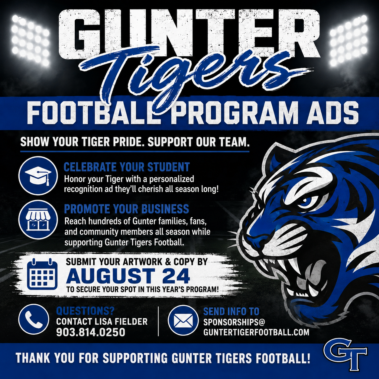 2026 Football Program Advertisement