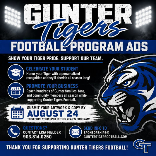 2026 Football Program Advertisement